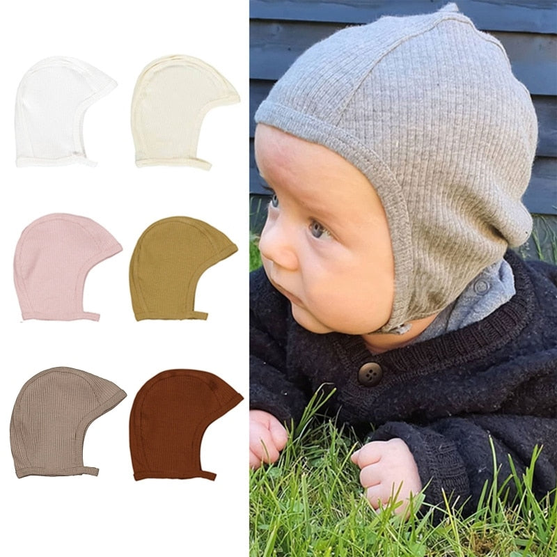 1 Pc Baby Soft Cotton Hat Nightcap Newborn Infant Cute Beanie Bonnet Bandanas Turban Headwrap Headdress for Infants