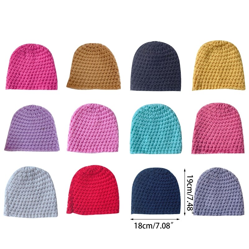 Baby Turban Hat Beanie Hat Winter Autumn Knitting for Girls 0-24M Breathable Headdress Highly Stretchy Universal Hat