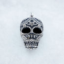 Pendant Skull Maori Fashion Ethnic Punk Jewelry Europe 925 Sterling Silver Gift For Woman & Men