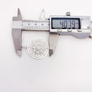 Pendant Amulet Sun White CZ Pave,Fashion 925 Sterling Silver Jewelry Europe Style Accessorie Gift For Men Woman