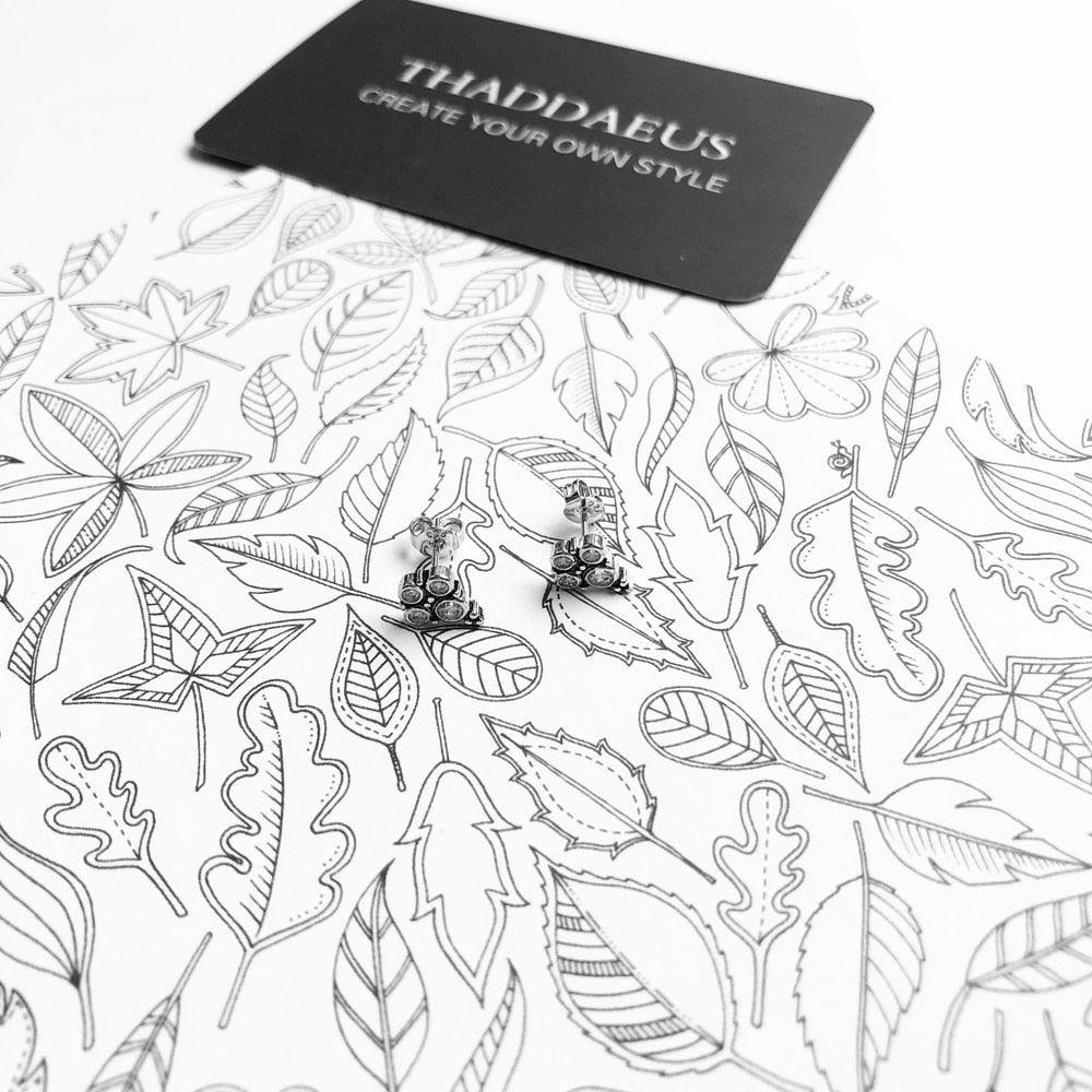 Royalty Colourful Stones Stud Earrings Europe Style Fashion Jewerly For Women Girls Gift In 925 Sterling Silver