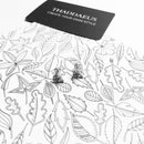 Royalty Colourful Stones Stud Earrings Europe Style Fashion Jewerly For Women Girls Gift In 925 Sterling Silver