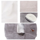 Inner Velvet Knitted Hat for Large Dogs Weighing from 15 to 25 kg Winter Comfortable Warm Polyester Crocheted Windproof Headwear - anconmall