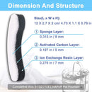 4/8/12PCS Cat Water Fountain Replacement Filters for WF050/WF060 Activated Carbon Filter for Pet Automatic Drinking Feeder Bowl