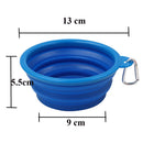Pet Dog Cat Feeding Water Folding Dog Pet Folding Silicone Bowl Outdoor Travel Portable Puppy Food Container Feeder Dish Bowl - anconmall
