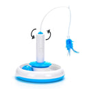 2 In 1 Electric Cat Stick and Tracks Toy  Automatic Rotating Interactive Cats Toys Tracks Ball Turntable Pet Kitten Funny Sticks