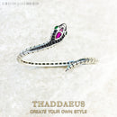 Bangles Snake Europe Style Fine Jewelry For Women Spring Brand New Bohemia Gift In Blackened 925 Sterling Silver