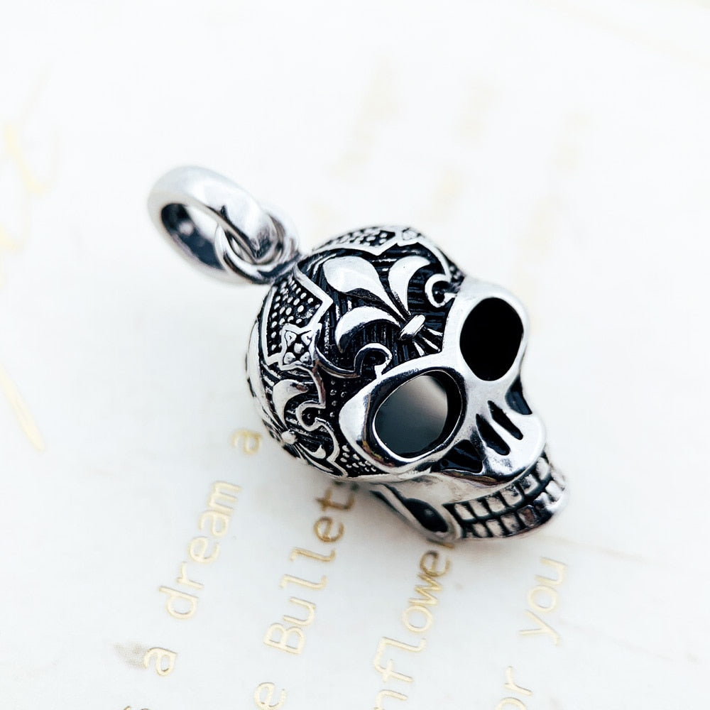 Pendant Skull Skeleton Winter Fashion Jewelry Europe 925 Sterling Silver Accessories Rebel Gift For Women Men