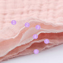 Baby Infants Washcloth Face Towel Baby Muslin Burp Cloth Solid Color Absorbent Saliva Towel Soft Cotton Crepe Feeding Bibs for