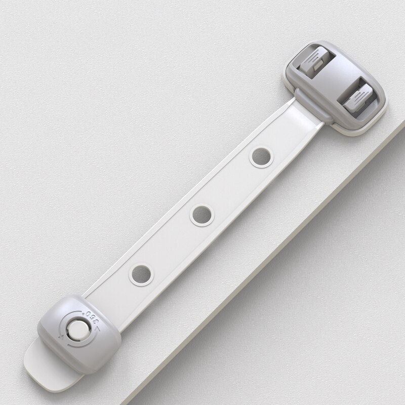 Baby Cabinet Locks Strap Drawer Lock Child Anti-opening Refrigerator Lock Adjustable Length Home Anti-pinch Safety Protection