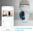 Reolink Indoor IP camera wifi 3MP Super HD Pan&amp;Tilt 2-Way Audio 24/7 Recording Motion Detection Smart Home Cam for Baby Nanny E1