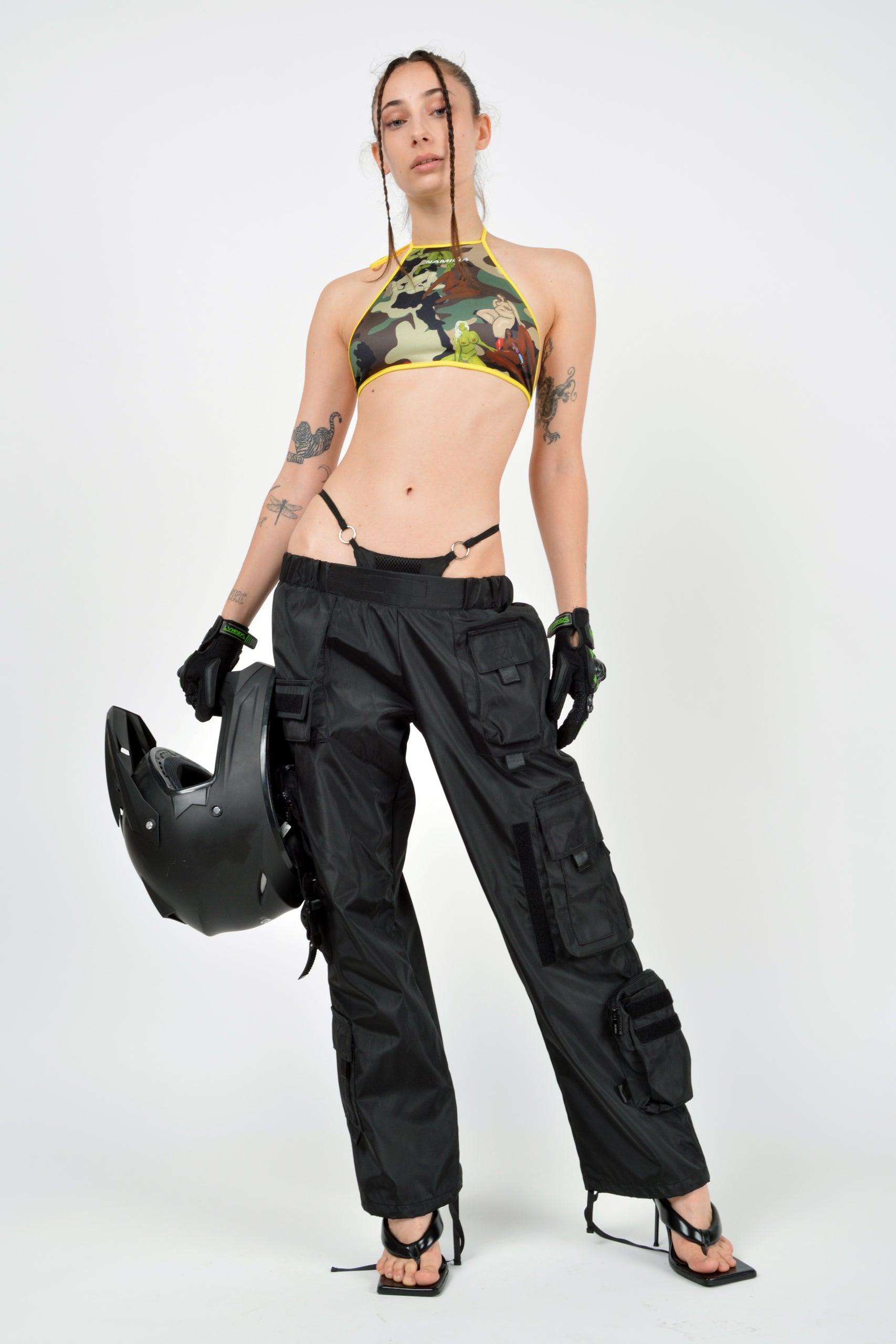 tactical cargo pants with detachable panty