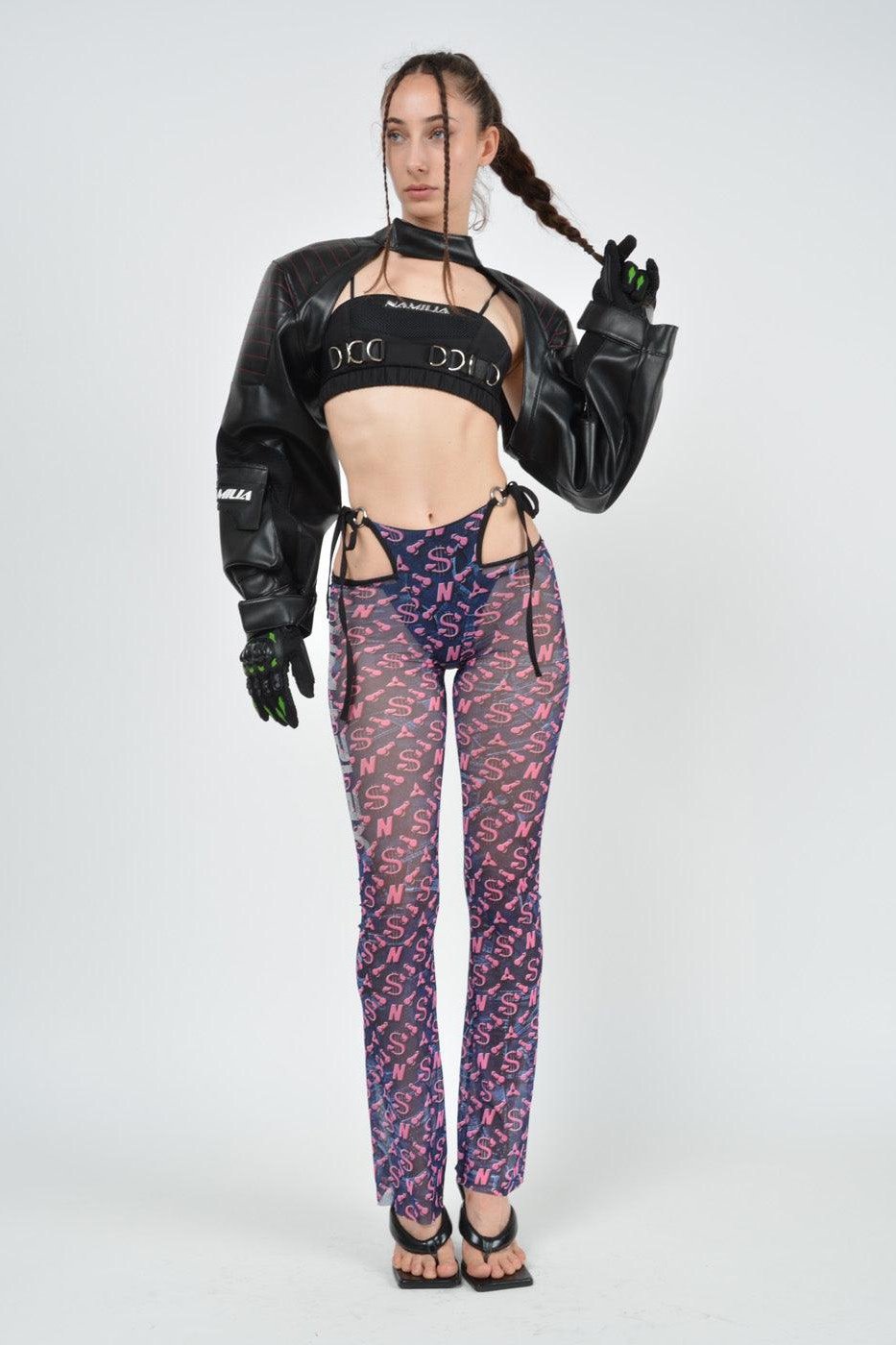 cum & play flare thong pants