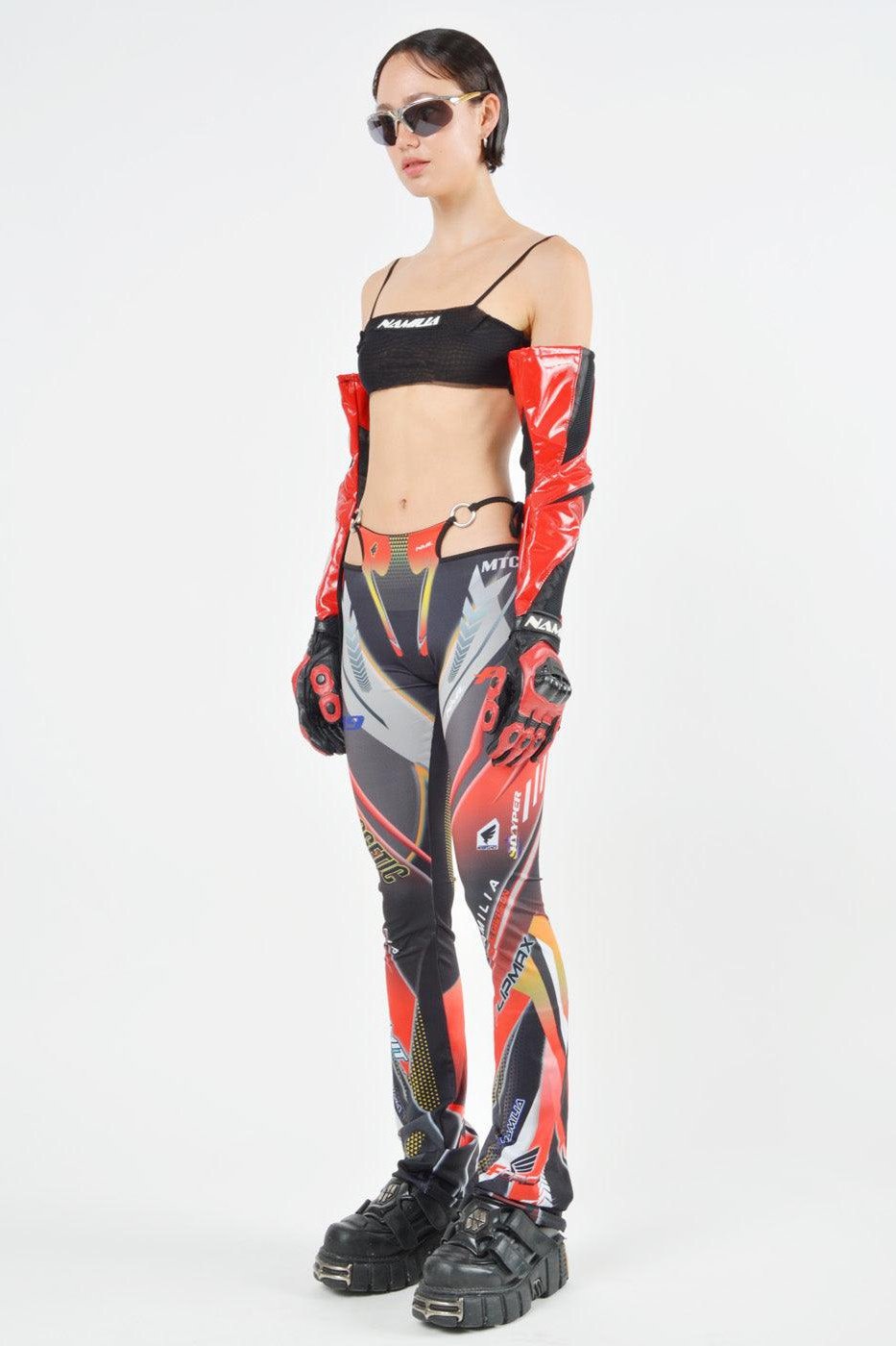 racing lycra thong pants
