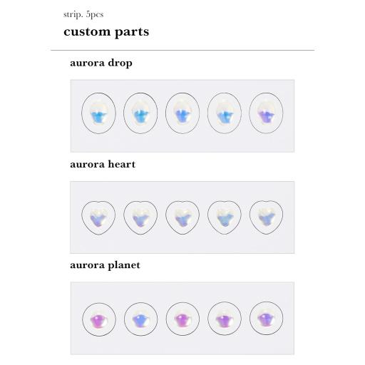 ohora custom gemstones (3 types/ 5ea) - VANITY TABLE