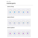 ohora custom gemstones (3 types/ 5ea) - VANITY TABLE