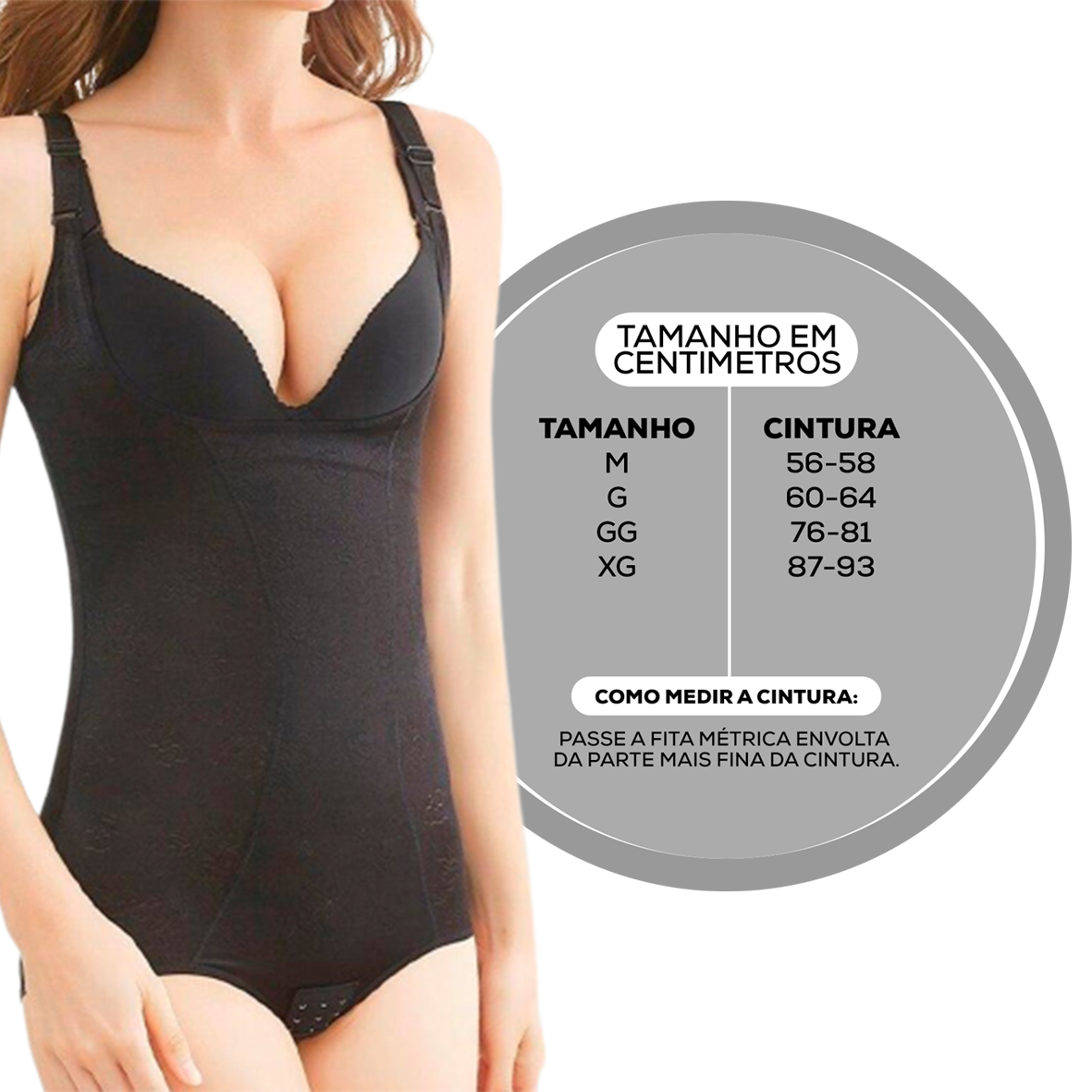 Body com abertura higiênica - Bodysuit